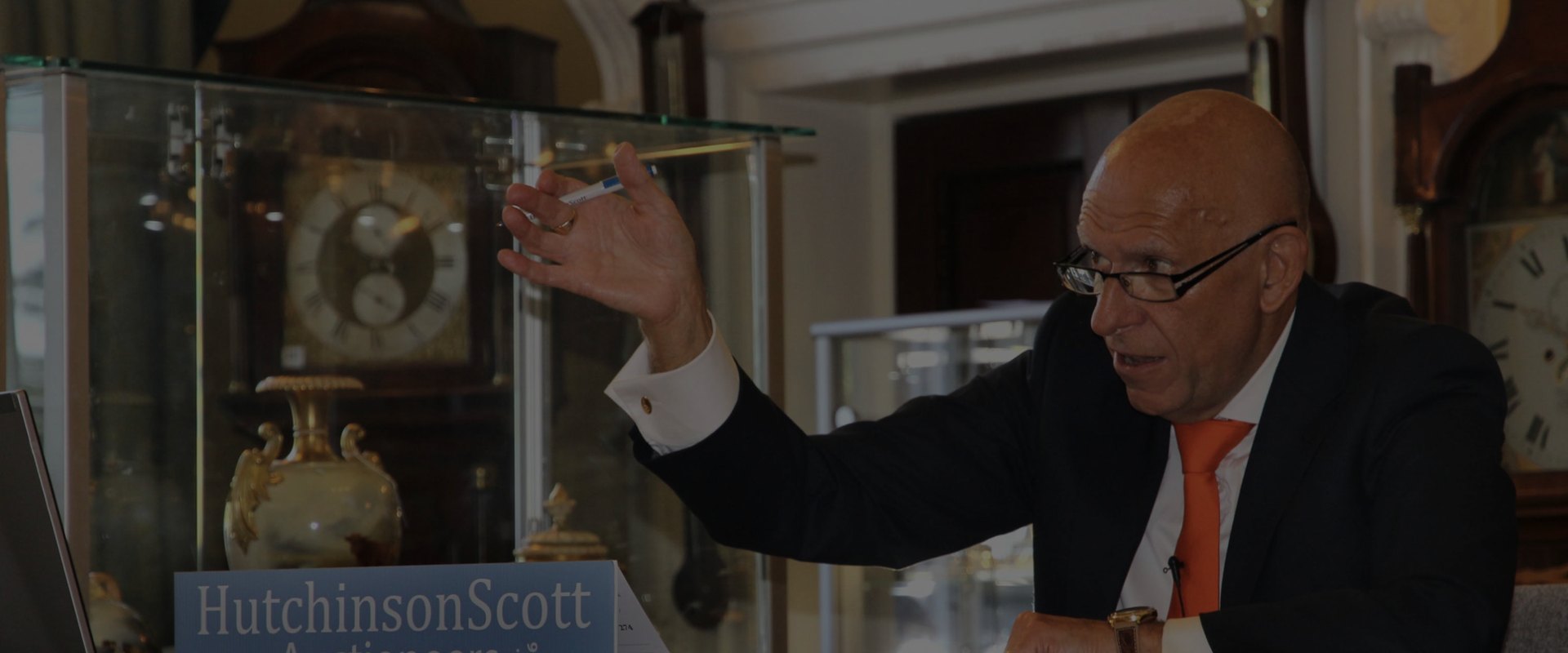 An auction in progress at Hutchinson Scott